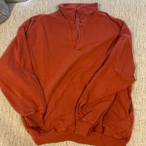 Brandy Melville Brown Quarter-Zip Sweatshirt